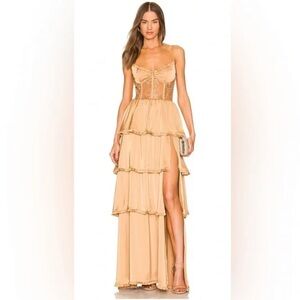 V. Chapman Dakota Gown in Desert Tan